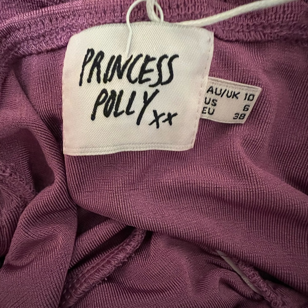 NWT Princess Polly Dillon Mini Dress Halter Neck Purple Size 6 Fully Lined‎ - Picture 6 of 9